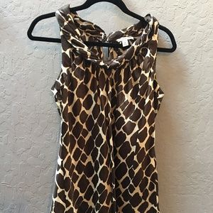 Banana Republic (Sz M) Giraffe print top